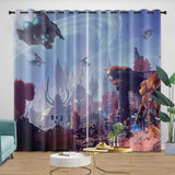 Ratchet Clank Rift Apart Curtains Blackout Window Drapes Room Decoration