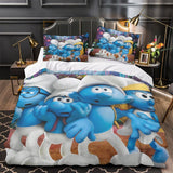 The Smurfs Bedding Set Quilt Duvet Cover Without Filler