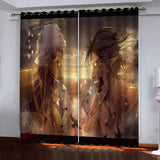 Attack On Titan Pattern Curtains Blackout Window Drapes