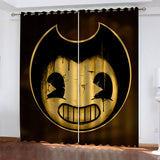 Bendy and the ink machine Curtains Blackout Window Treatments Drapes