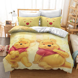 Cartoon Winnie the pooh Kids Bedding Set Duvet Cover Bed Sheets Sets - EBuycos