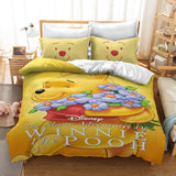 Cartoon Winnie the pooh Kids Bedding Set Duvet Cover Bed Sheets Sets - EBuycos