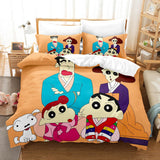 Crayon Shin-chan Cosplay Bedding Set Duvet Cover Comforter Bed Sheets - EBuycos