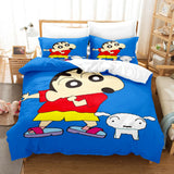 Crayon Shin-chan Cosplay Bedding Set Duvet Cover Comforter Bed Sheets - EBuycos