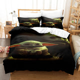 Cute Baby Yoda Cosplay Bedding Set Quilt Duvet Cover Bed Sheets Sets - EBuycos