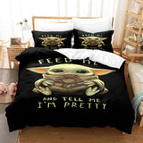 Cute Baby Yoda Cosplay Bedding Set Quilt Duvet Cover Bed Sheets Sets - EBuycos