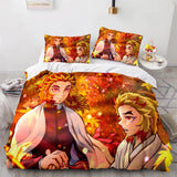 Demon Slayer Cosplay Bedding Set Quilt Cover Without Filler