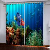 Finding Dory Curtains Pattern Blackout Window Drapes