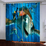 Finding Dory Curtains Pattern Blackout Window Drapes