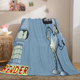 Futurama Cosplay Flannel Blanket Throw Comforter Bedding Sets - EBuycos