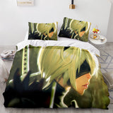 Game NieR Automata Cosplay 3 Piece Bedding Set Duvet Covers Bed Sheets - EBuycos