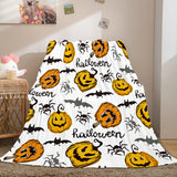 Halloween Pumpkin Flannel Fleece Throw Cosplay Blanket Comforter Sets - EBuycos