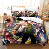 Anime My Hero Academia Cosplay Bedding Set Duvet Cover Comforter Bed Sheets - EBuycos