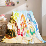 ONE PIECE Cosplay Flannel Fleece Throw Blanket Comforter Bedding Sets - EBuycos