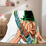 ONE PIECE Cosplay Flannel Fleece Throw Blanket Comforter Bedding Sets - EBuycos