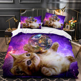 Space Cat Astronaut Cat In Space Bedding Set Duvet Covers Bedding Sets - EBuycos