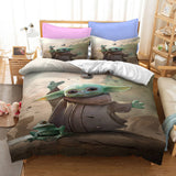 Star Wars The Mandalorian Baby Yoda Bedding Set Duvet Cover Bed Sets - EBuycos